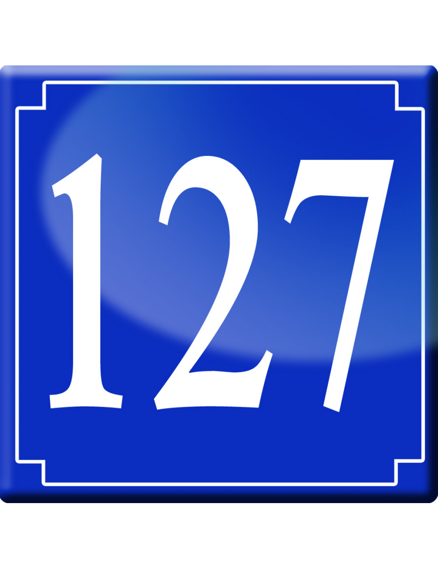 numéroderue127 - classique 10x10cm - Sticker/autocollant numéroderue127 - classique 10x10cm - Sticker/autocollant