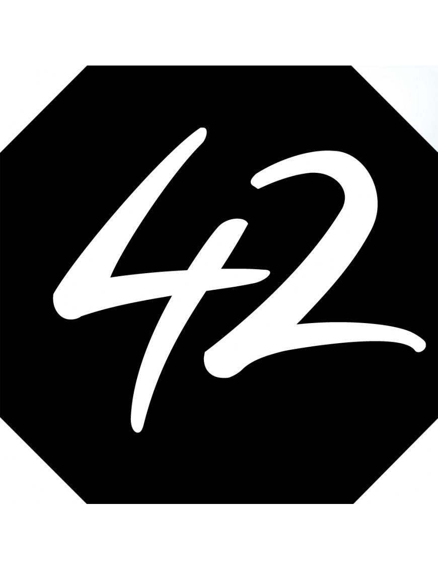 numéroderue42 - architecte 10x10cm - Sticker/autocollant numéroderue42 - architecte 10x10cm - Sticker/autocollant