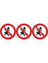 interdit de courir - 3x10cm - Sticker/autocollant