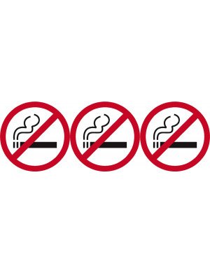 interdit de fumer - 3x10cm - Sticker/autocollant