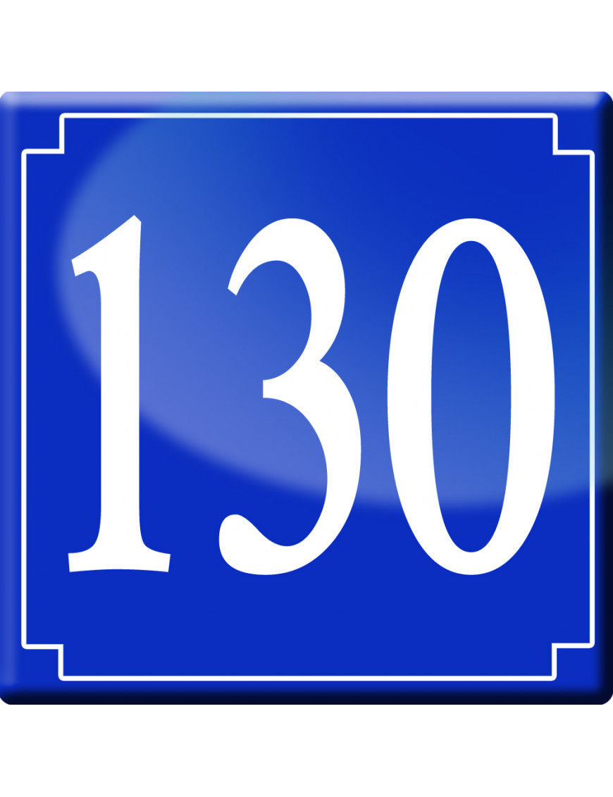 numéroderue130 - classique 10x10cm - Sticker/autocollant numéroderue130 - classique 10x10cm - Sticker/autocollant