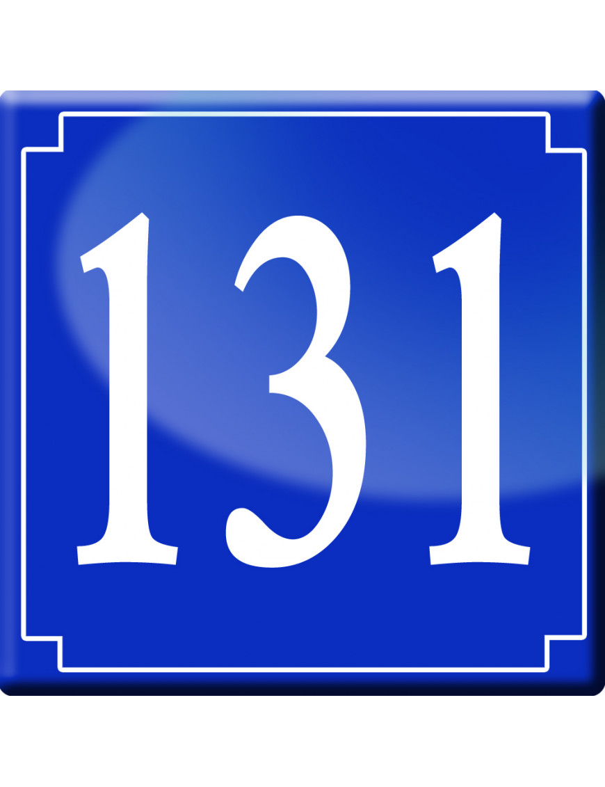 numéroderue131 - classique 10x10cm - Sticker/autocollant numéroderue131 - classique 10x10cm - Sticker/autocollant