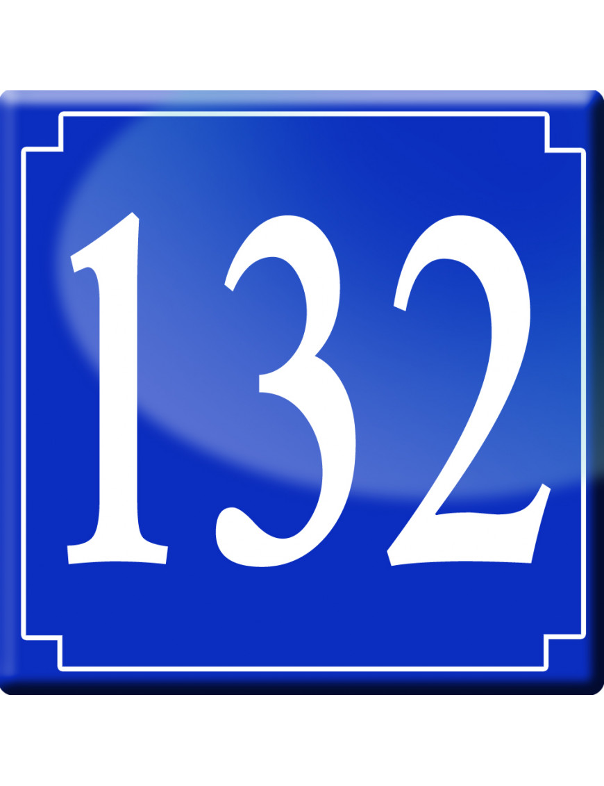 numéroderue132 - classique 10x10cm - Sticker/autocollant numéroderue132 - classique 10x10cm - Sticker/autocollant