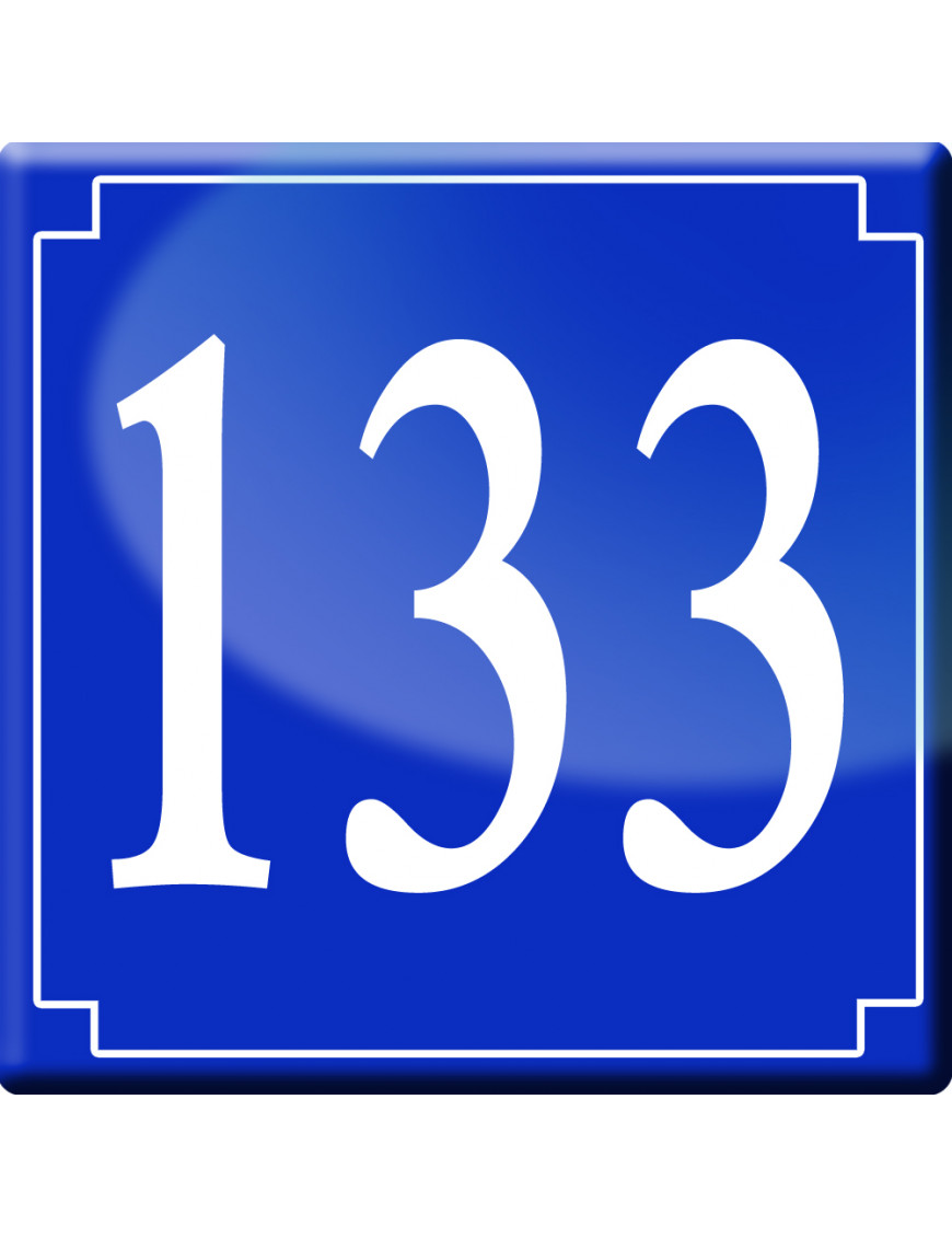 numéroderue133 - classique 10x10cm - Sticker/autocollant numéroderue133 - classique 10x10cm - Sticker/autocollant