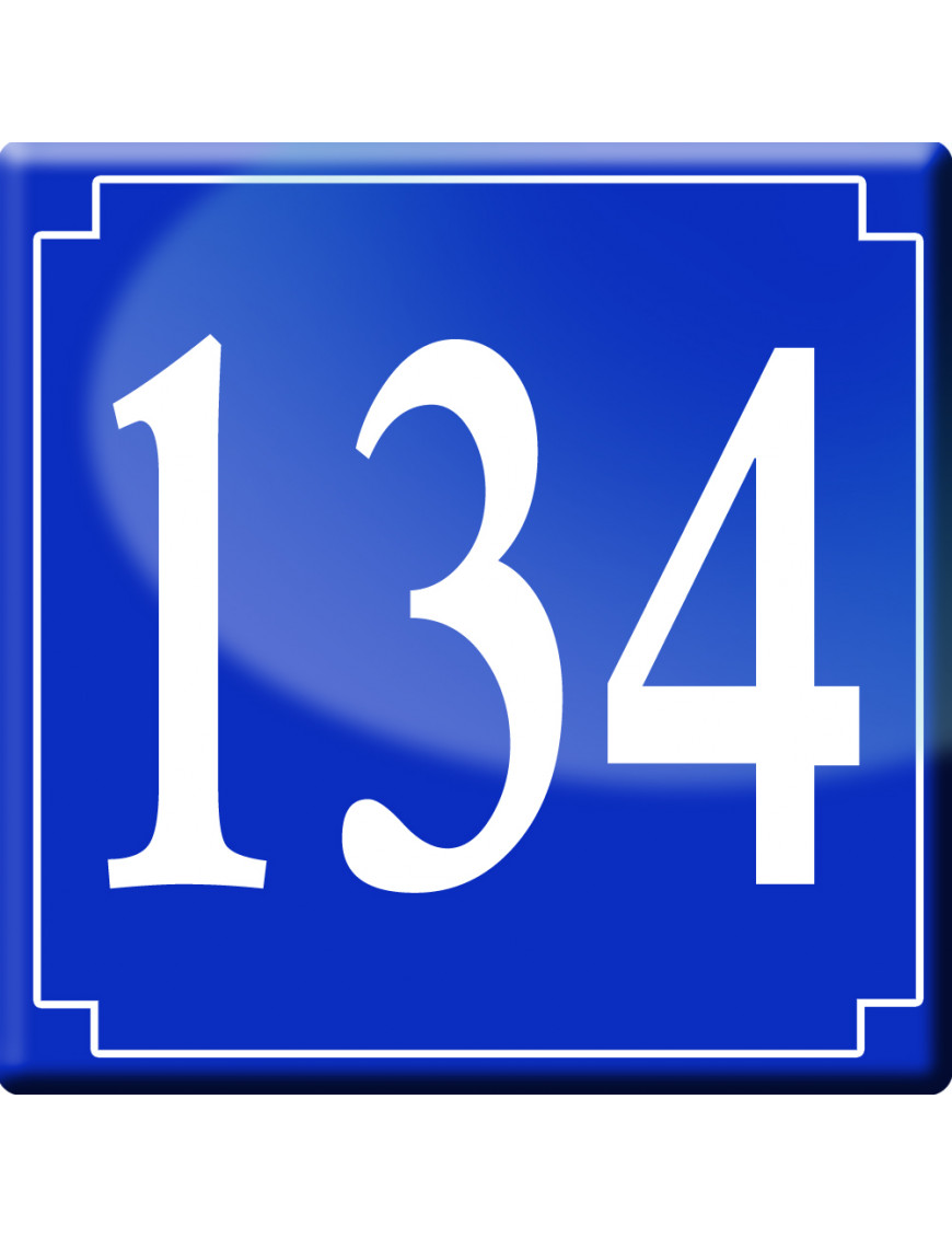 numéroderue134 - classique 10x10cm - Sticker/autocollant numéroderue134 - classique 10x10cm - Sticker/autocollant