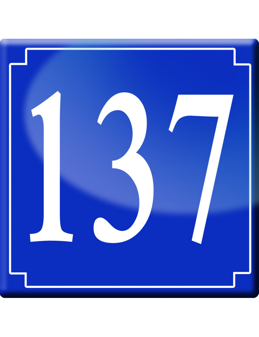 numéroderue137 - classique 10x10cm - Sticker/autocollant numéroderue137 - classique 10x10cm - Sticker/autocollant