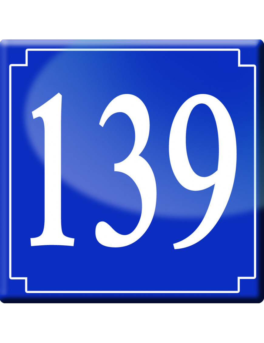 numéroderue139 - classique 10x10cm - Sticker/autocollant numéroderue139 - classique 10x10cm - Sticker/autocollant