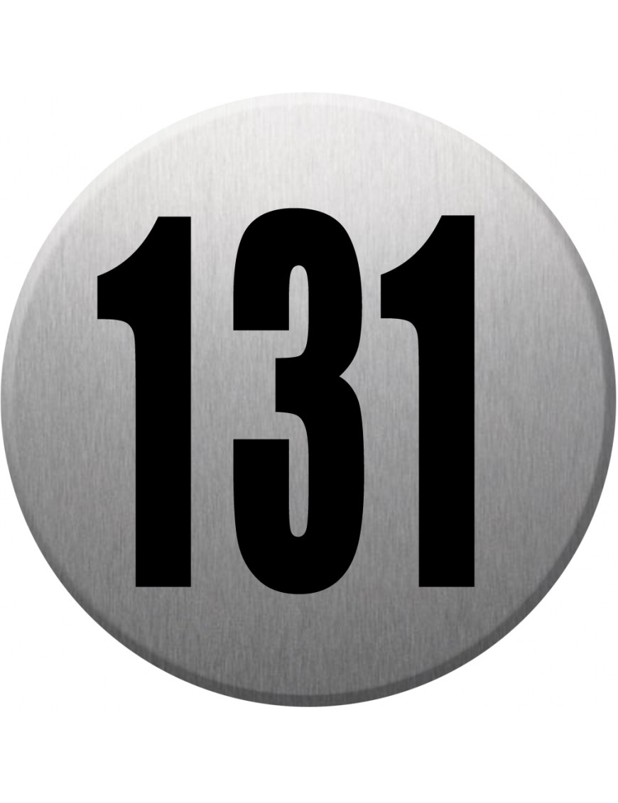 numéroderue131 - gris brossé 10x10cm - Sticker/autocollant numéroderue131 - gris brossé 10x10cm - Sticker/autocollant