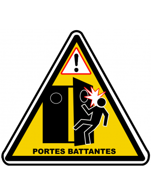 Portes Battantes (10x9cm) - Sticker/autocollant