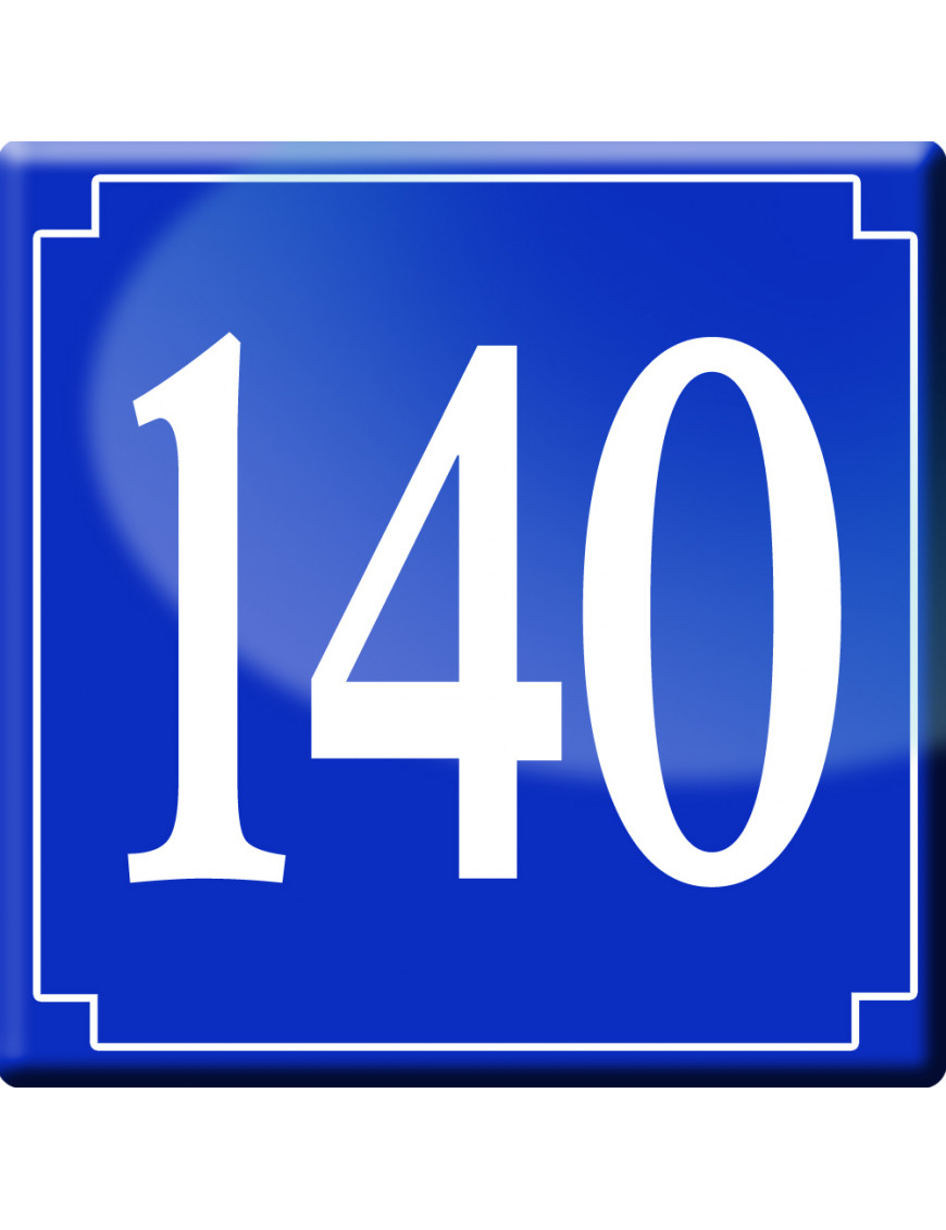 numéroderue140 - classique 10x10cm - Sticker/autocollant numéroderue140 - classique 10x10cm - Sticker/autocollant