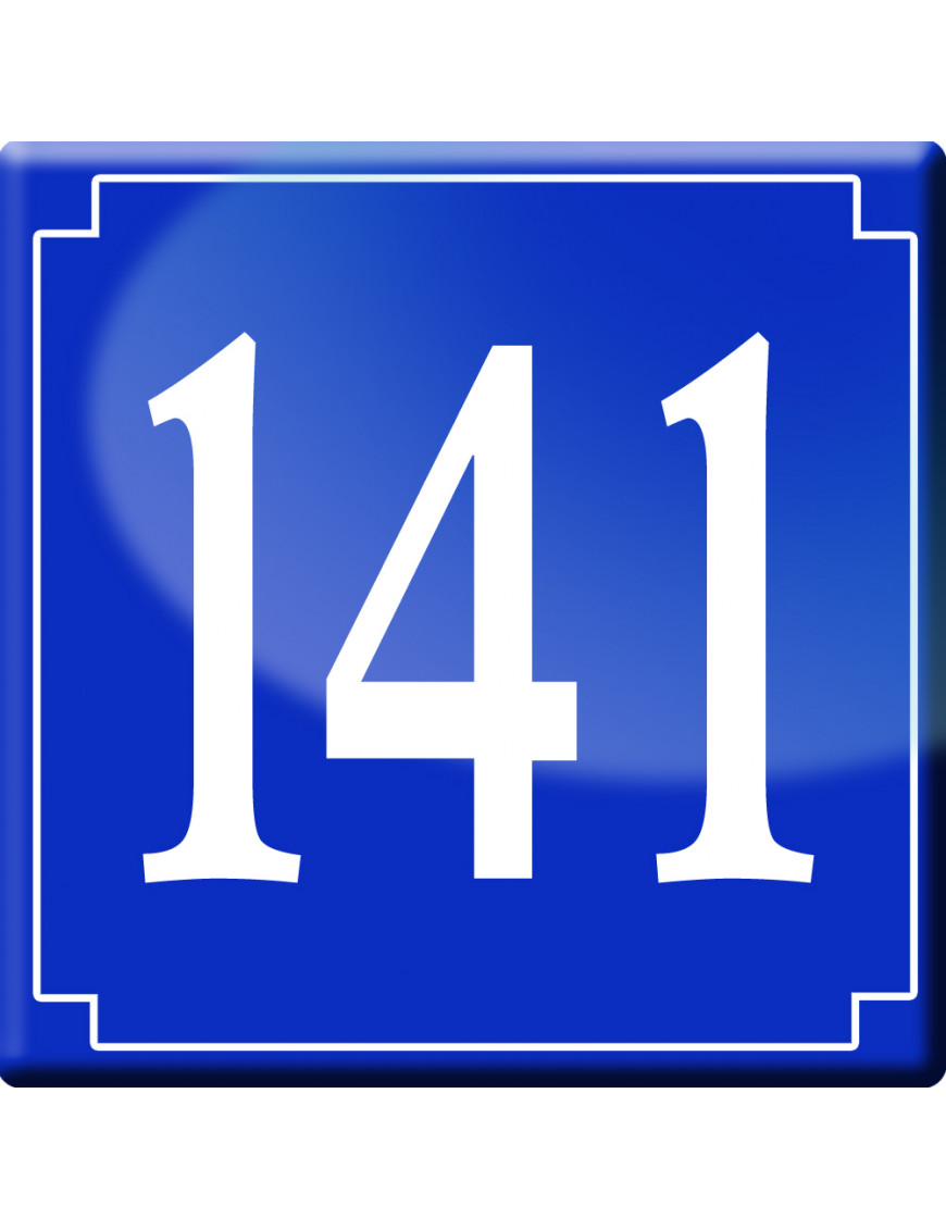 numéroderue141 - classique 10x10cm - Sticker/autocollant numéroderue141 - classique 10x10cm - Sticker/autocollant