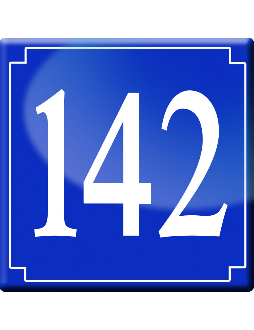 numéroderue142 - classique 10x10cm - Sticker/autocollant numéroderue142 - classique 10x10cm - Sticker/autocollant