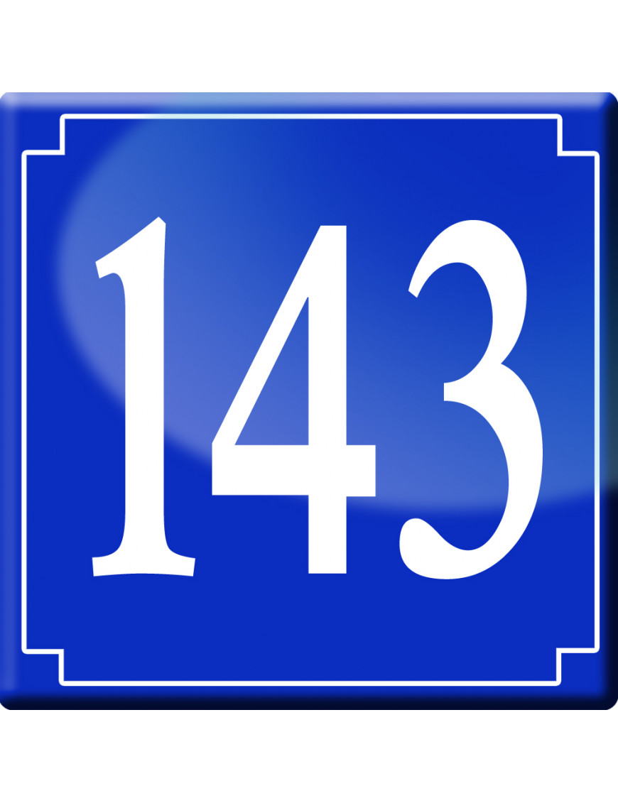 numéroderue143 - classique 10x10cm - Sticker/autocollant numéroderue143 - classique 10x10cm - Sticker/autocollant
