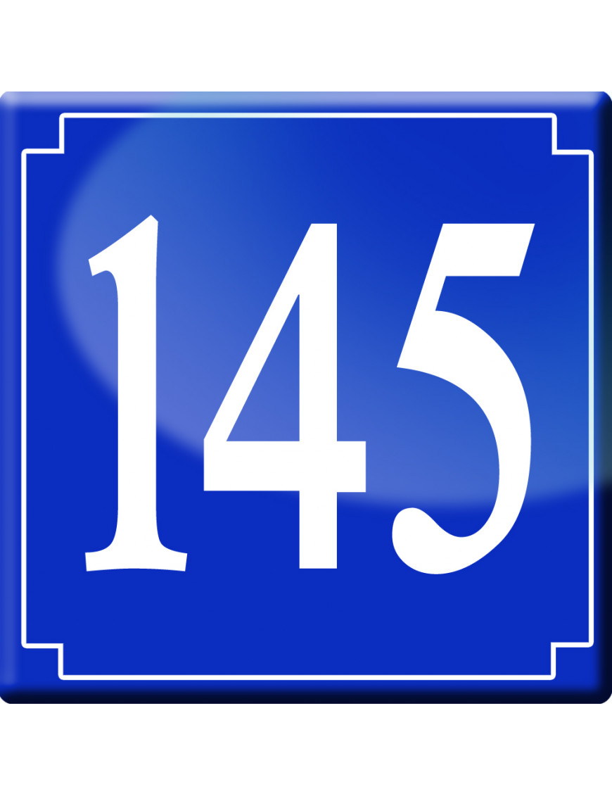 numéroderue145 - classique 10x10cm - Sticker/autocollant numéroderue145 - classique 10x10cm - Sticker/autocollant