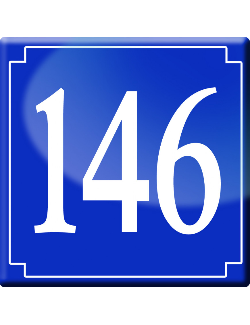numéroderue146 - classique 10x10cm - Sticker/autocollant numéroderue146 - classique 10x10cm - Sticker/autocollant