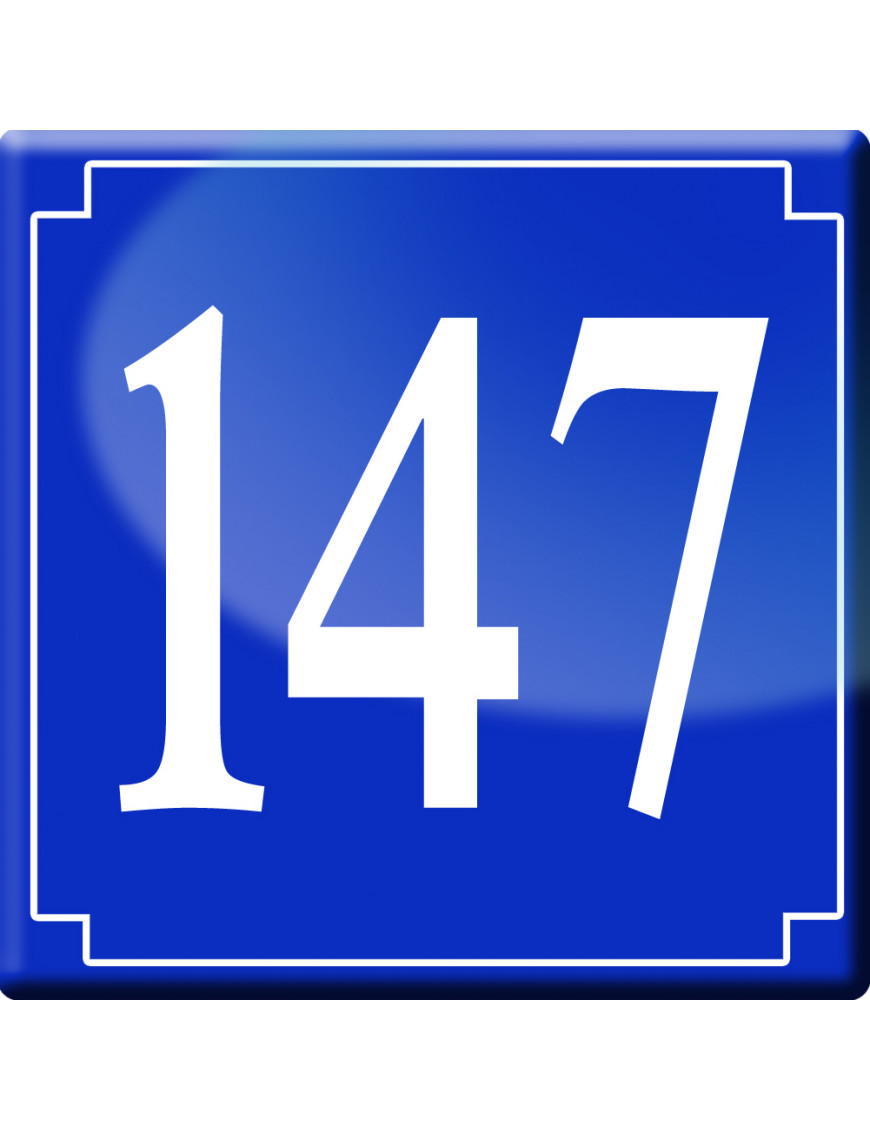 numéroderue147 - classique 10x10cm - Sticker/autocollant numéroderue147 - classique 10x10cm - Sticker/autocollant