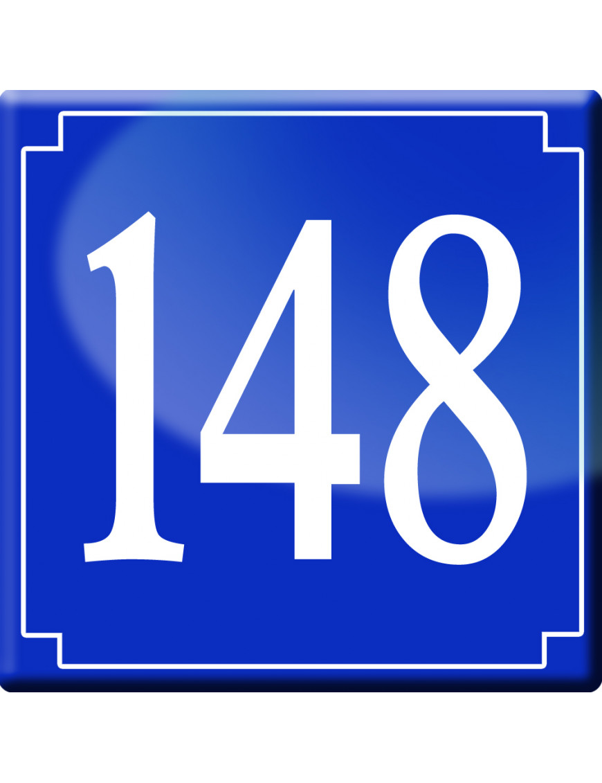 numéroderue148 - classique 10x10cm - Sticker/autocollant numéroderue148 - classique 10x10cm - Sticker/autocollant
