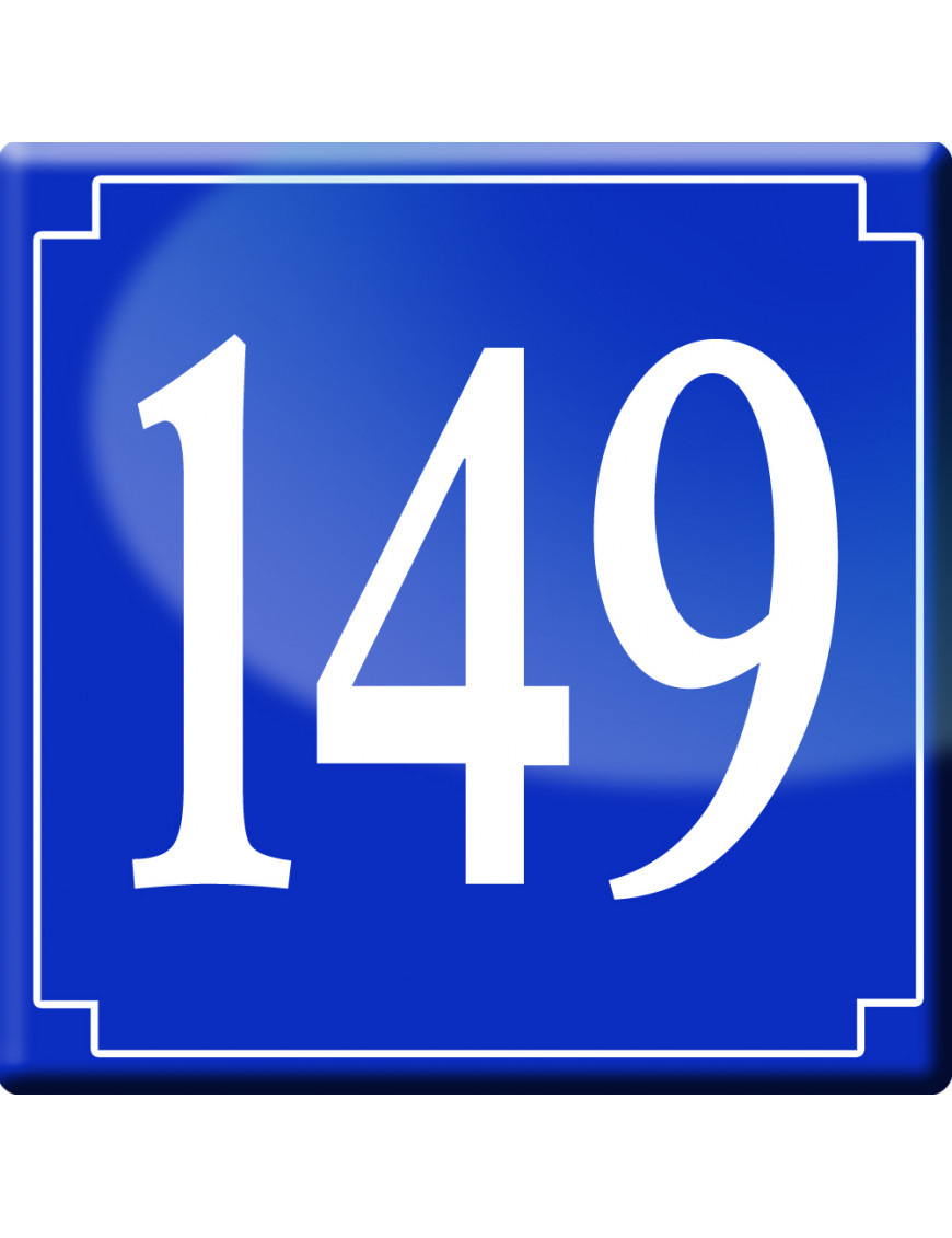 numéroderue149 - classique 10x10cm - Sticker/autocollant numéroderue149 - classique 10x10cm - Sticker/autocollant