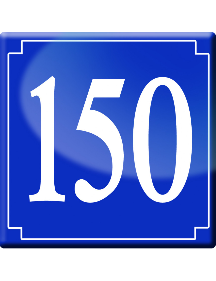 numéroderue150 - classique 10x10cm - Sticker/autocollant numéroderue150 - classique 10x10cm - Sticker/autocollant