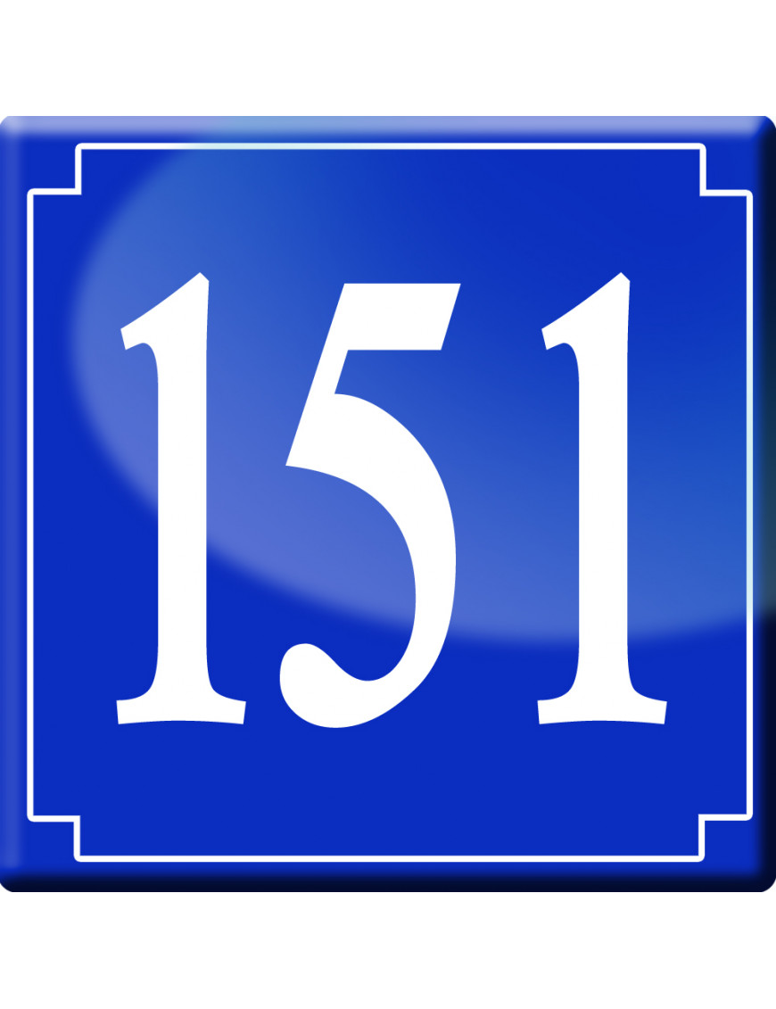 numéroderue151 - classique 10x10cm - Sticker/autocollant numéroderue151 - classique 10x10cm - Sticker/autocollant