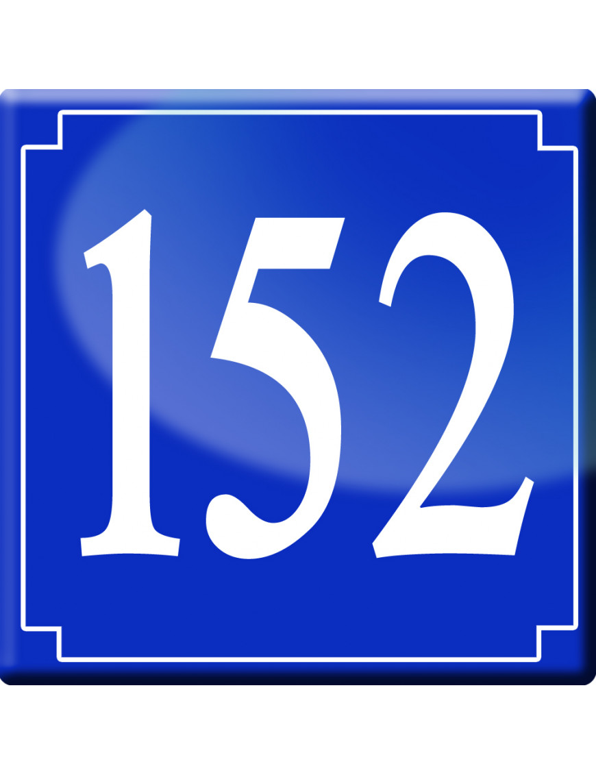 numéroderue152 - classique 10x10cm - Sticker/autocollant numéroderue152 - classique 10x10cm - Sticker/autocollant