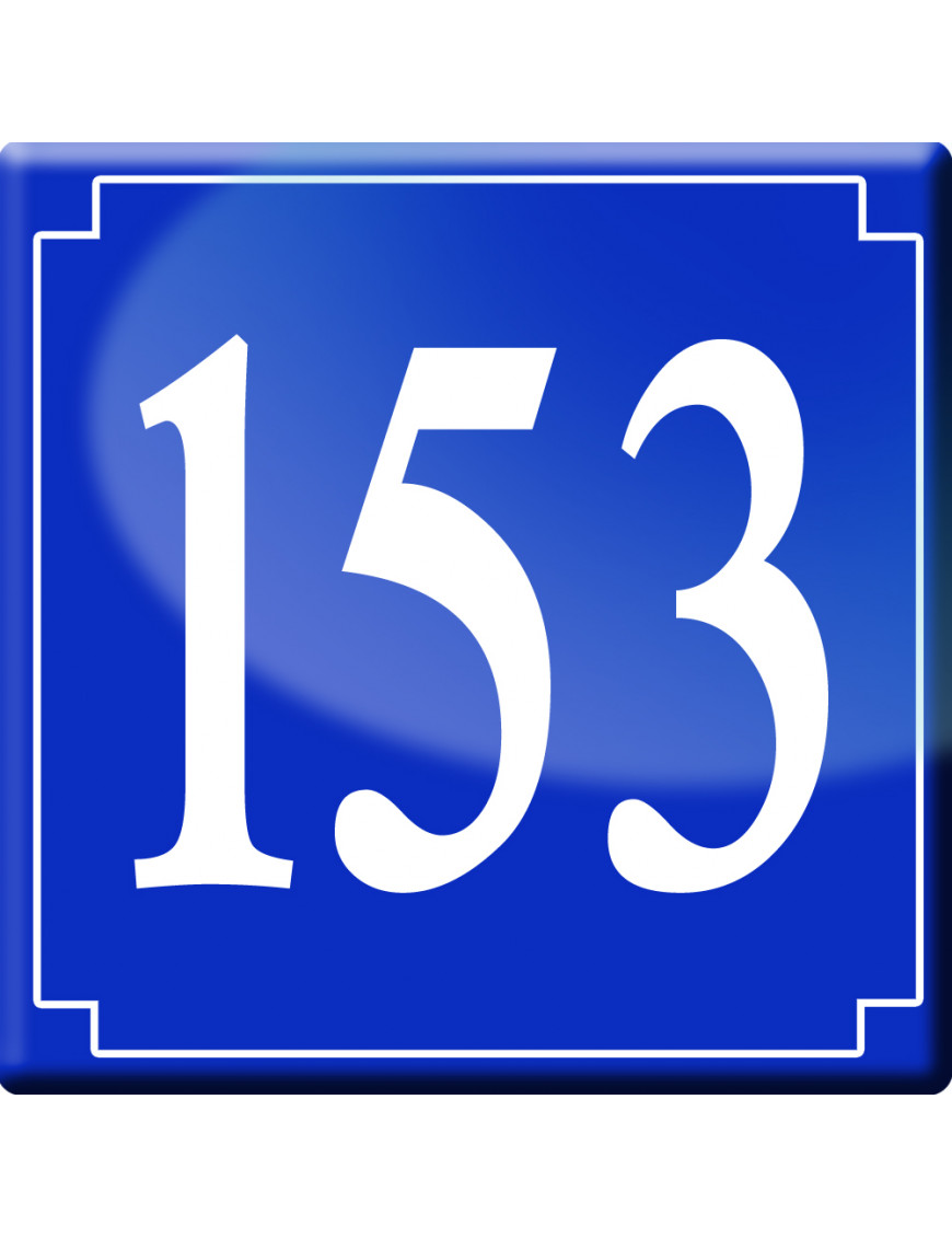 numéroderue153 - classique 10x10cm - Sticker/autocollant numéroderue153 - classique 10x10cm - Sticker/autocollant