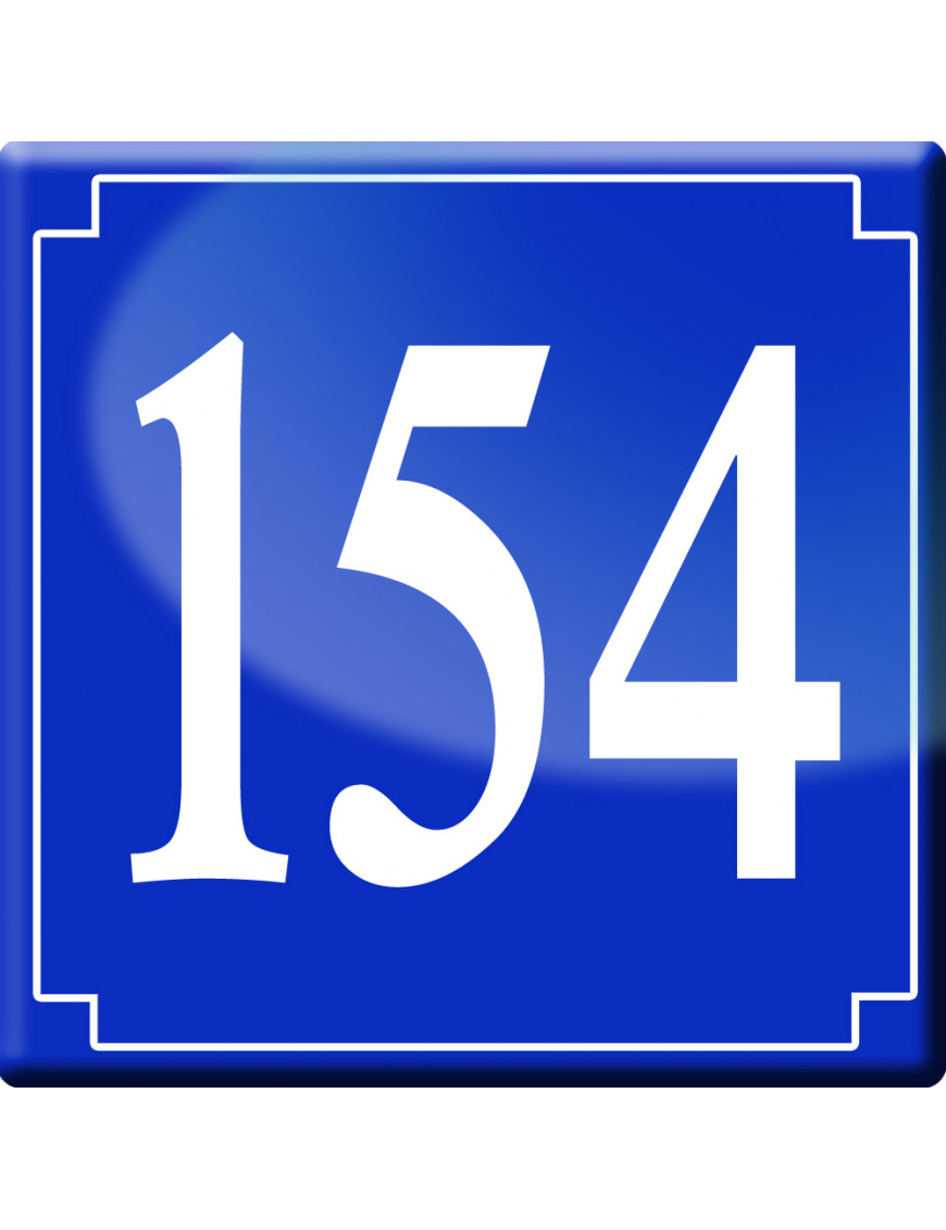 numéroderue154 - classique 10x10cm - Sticker/autocollant numéroderue154 - classique 10x10cm - Sticker/autocollant