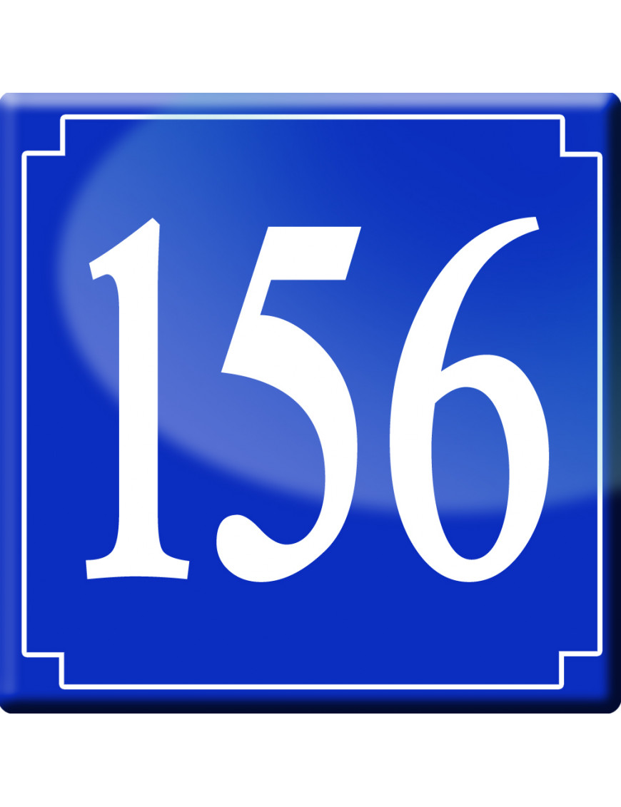 numéroderue156 - classique 10x10cm - Sticker/autocollant numéroderue156 - classique 10x10cm - Sticker/autocollant