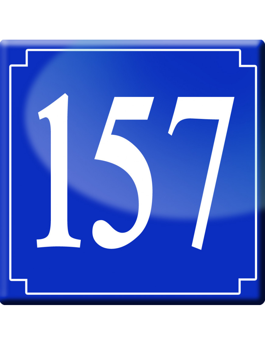 numéroderue157 - classique 10x10cm - Sticker/autocollant numéroderue157 - classique 10x10cm - Sticker/autocollant
