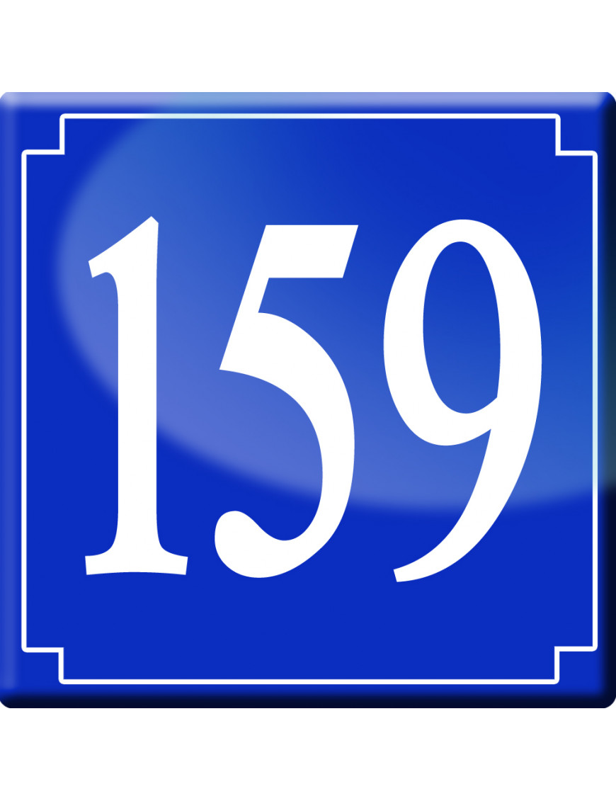 numéroderue159 - classique 10x10cm - Sticker/autocollant numéroderue159 - classique 10x10cm - Sticker/autocollant