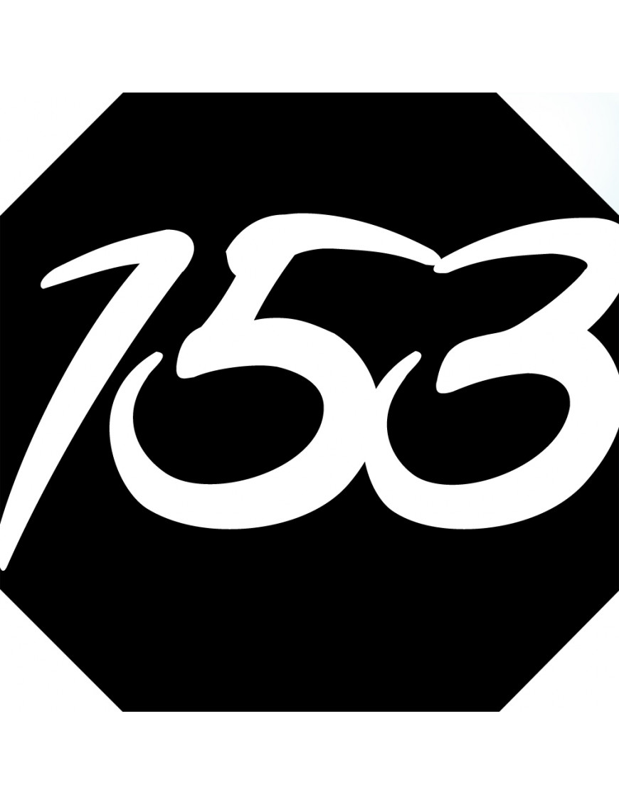 numéroderue153 - architecte 10x10cm - Sticker/autocollant numéroderue153 - architecte 10x10cm - Sticker/autocollant