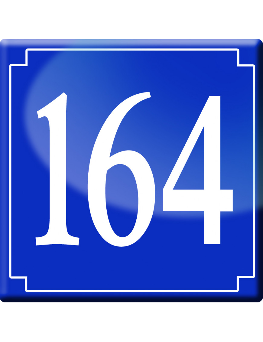 numéroderue164 - classique 10x10cm - Sticker/autocollant numéroderue164 - classique 10x10cm - Sticker/autocollant
