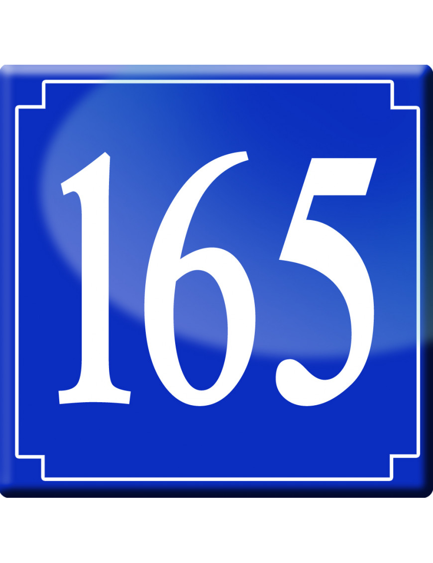 numéroderue165 - classique 10x10cm - Sticker/autocollant numéroderue165 - classique 10x10cm - Sticker/autocollant