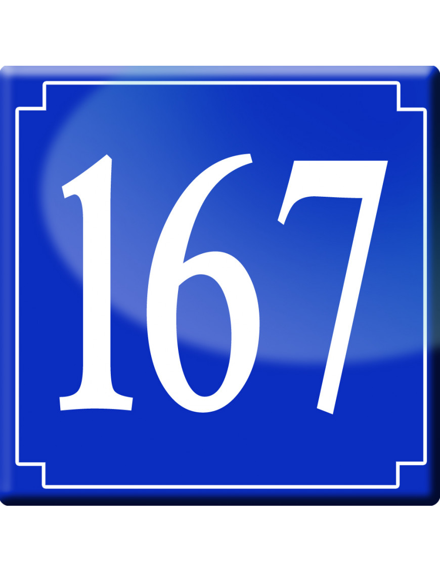 numéroderue167 - classique 10x10cm - Sticker/autocollant numéroderue167 - classique 10x10cm - Sticker/autocollant