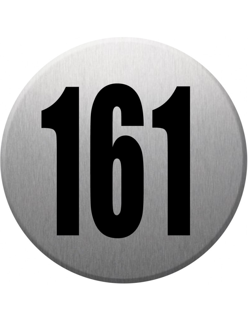 numéroderue161 - gris brossé 10x10cm - Sticker/autocollant numéroderue161 - gris brossé 10x10cm - Sticker/autocollant