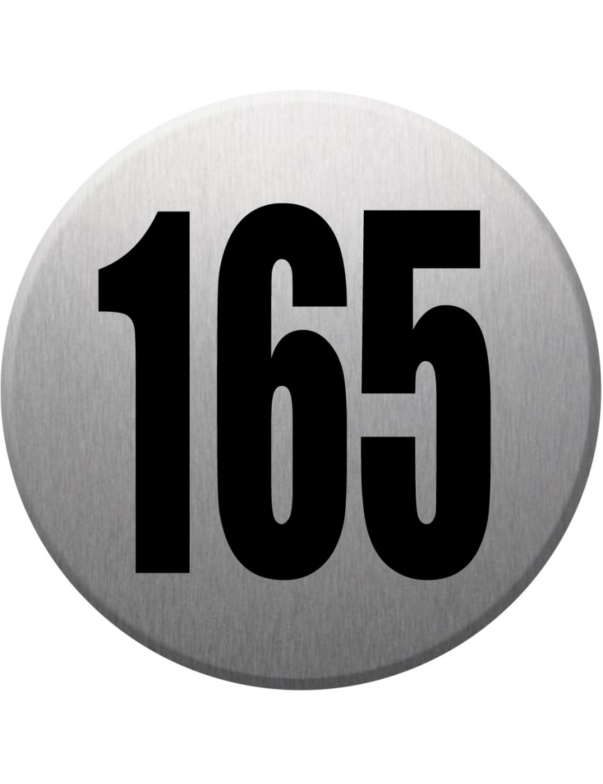 numéroderue165 - gris brossé 10x10cm - Sticker/autocollant numéroderue165 - gris brossé 10x10cm - Sticker/autocollant
