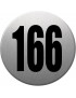 numéroderue166 - gris brossé 10x10cm - Sticker/autocollant