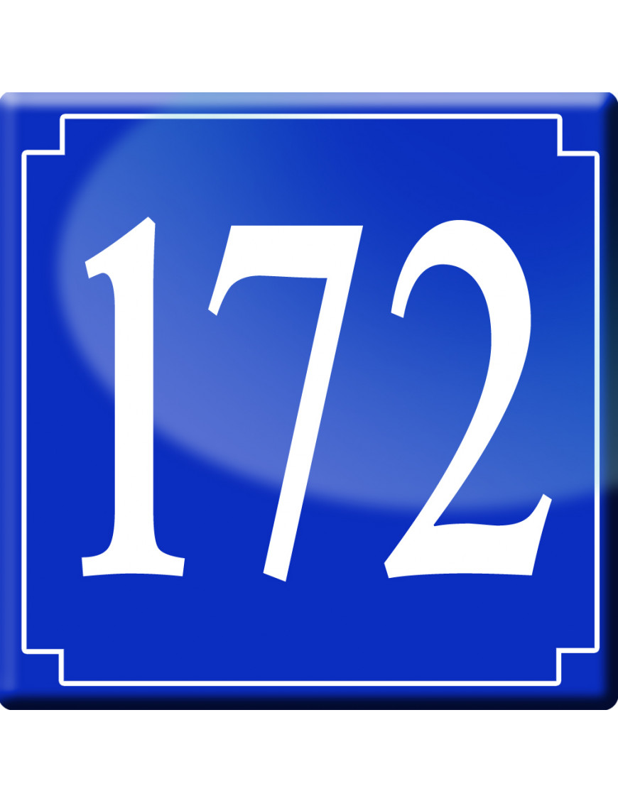 numéroderue172 - classique 10x10cm - Sticker/autocollant numéroderue172 - classique 10x10cm - Sticker/autocollant