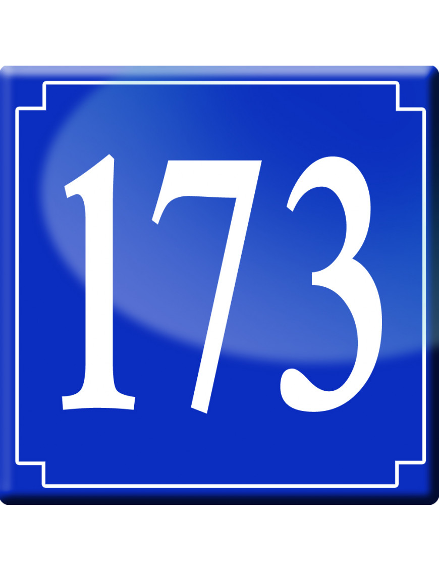 numéroderue173 - classique 10x10cm - Sticker/autocollant numéroderue173 - classique 10x10cm - Sticker/autocollant