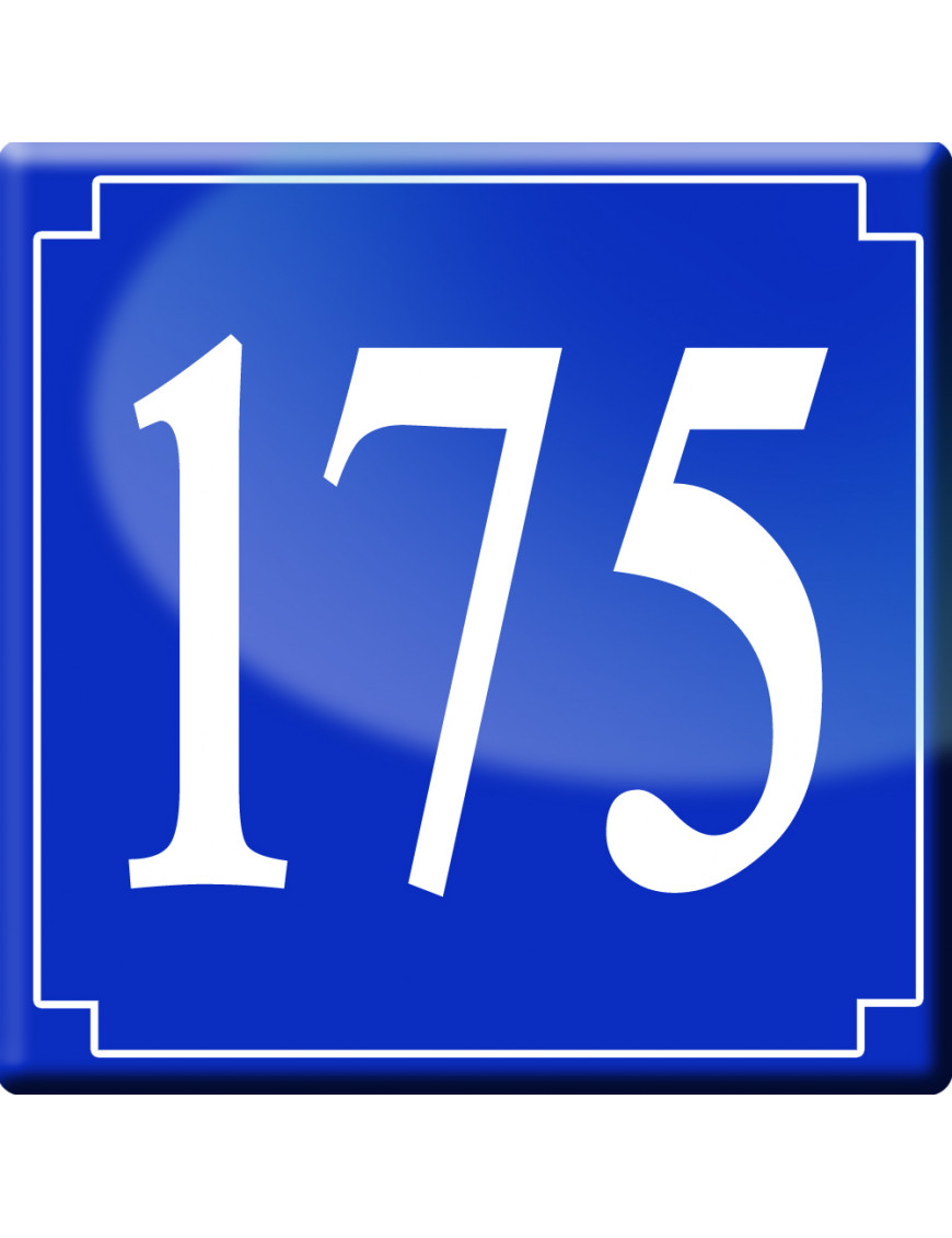 numéroderue175 - classique 10x10cm - Sticker/autocollant numéroderue175 - classique 10x10cm - Sticker/autocollant