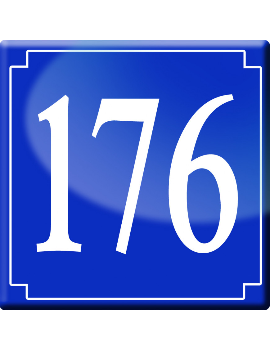 numéroderue176 - classique 10x10cm - Sticker/autocollant numéroderue176 - classique 10x10cm - Sticker/autocollant