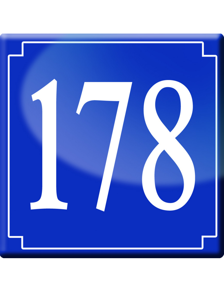 numéroderue178 - classique 10x10cm - Sticker/autocollant numéroderue178 - classique 10x10cm - Sticker/autocollant