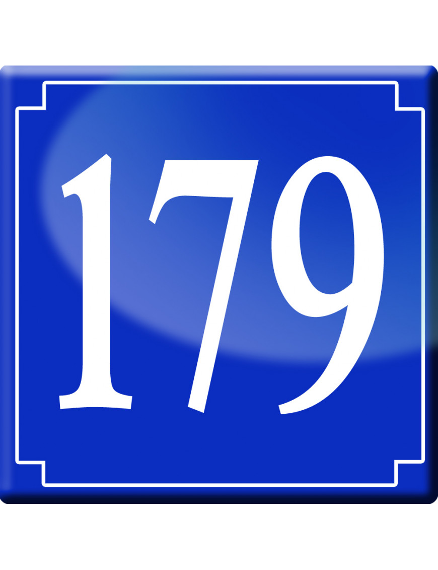 numéroderue179 - classique 10x10cm - Sticker/autocollant numéroderue179 - classique 10x10cm - Sticker/autocollant