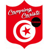 Campingcariste Tunisie - 20x15cm - Sticker/autocollant