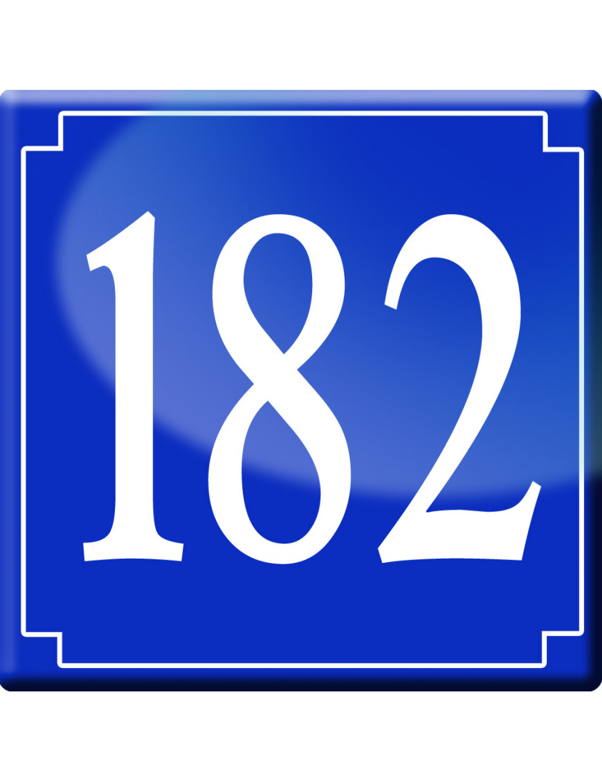 numéroderue182 - classique 10x10cm - Sticker/autocollant numéroderue182 - classique 10x10cm - Sticker/autocollant
