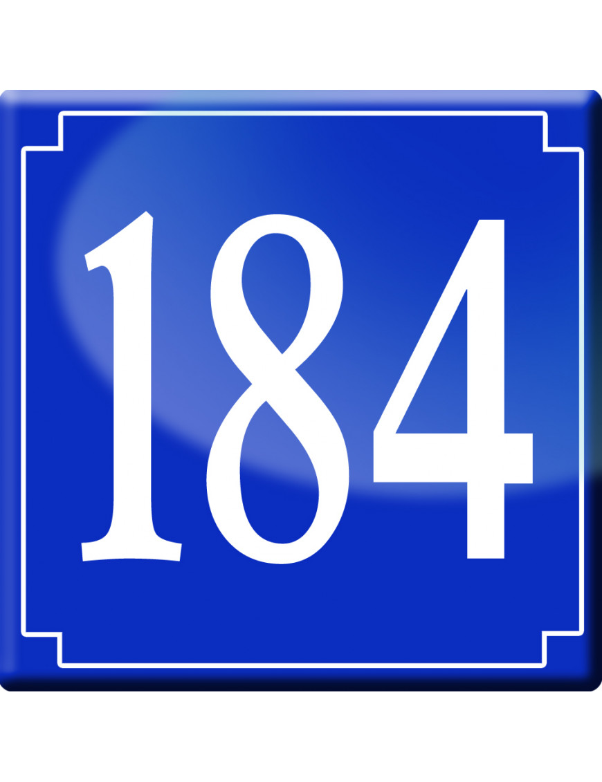 numéroderue184 - classique 10x10cm - Sticker/autocollant numéroderue184 - classique 10x10cm - Sticker/autocollant
