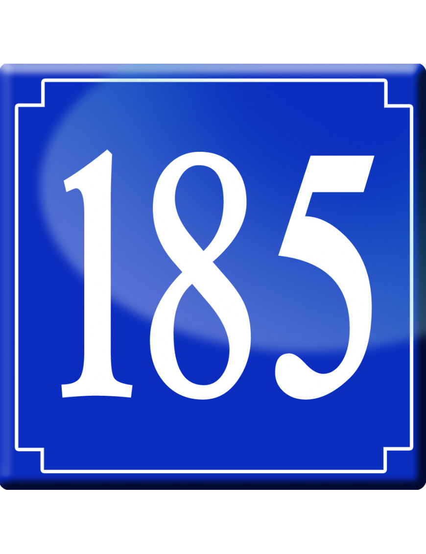 numéroderue185 - classique 10x10cm - Sticker/autocollant numéroderue185 - classique 10x10cm - Sticker/autocollant