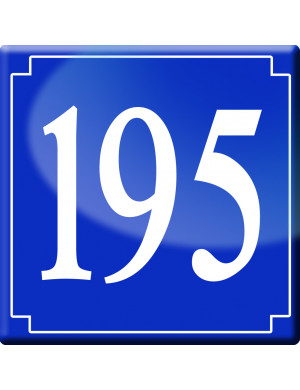 numéroderue195 - classique 10x10cm - Sticker/autocollant