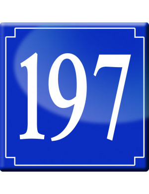 numéroderue197 - classique 10x10cm - Sticker/autocollant