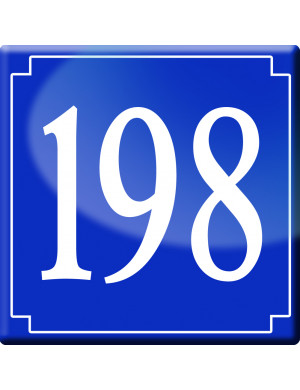 numéroderue198 - classique 10x10cm - Sticker/autocollant